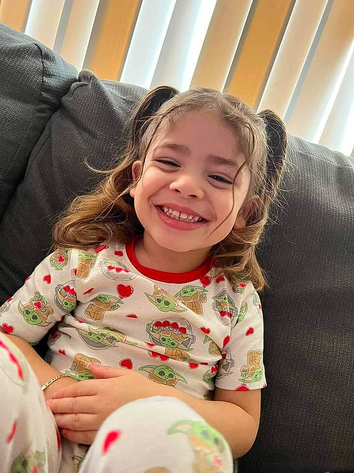 Ariel joined the competition — help win amazing prizes! arm, beauty, child, comfort, couch, design, event, facial_expression, fun, happy, human, joy, leisure, mammal, people, person, sitting, skin, sleeve, smile