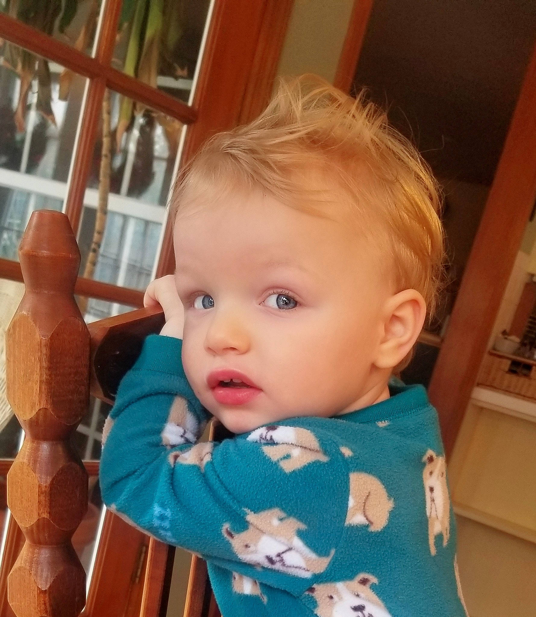 Layne is registered to the contest to win money with this photo: baby, baby_toddler_clothing, cheek, child, chin, ear, eye, eyebrow, eyelash, facial_expression, hairstyle, head, iris, lip, nose, person, skin, sleeve, standing, toddler