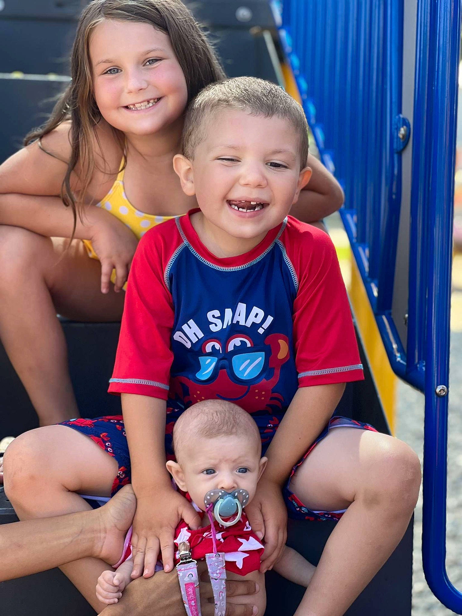 Nathaniel joined the competition — help win amazing prizes! baby_toddler_clothing, blue, eye, face, facial_expression, fun, hairstyle, happy, head, human, joy, leisure, organ, people, person, photograph, red, shorts, skin, smile