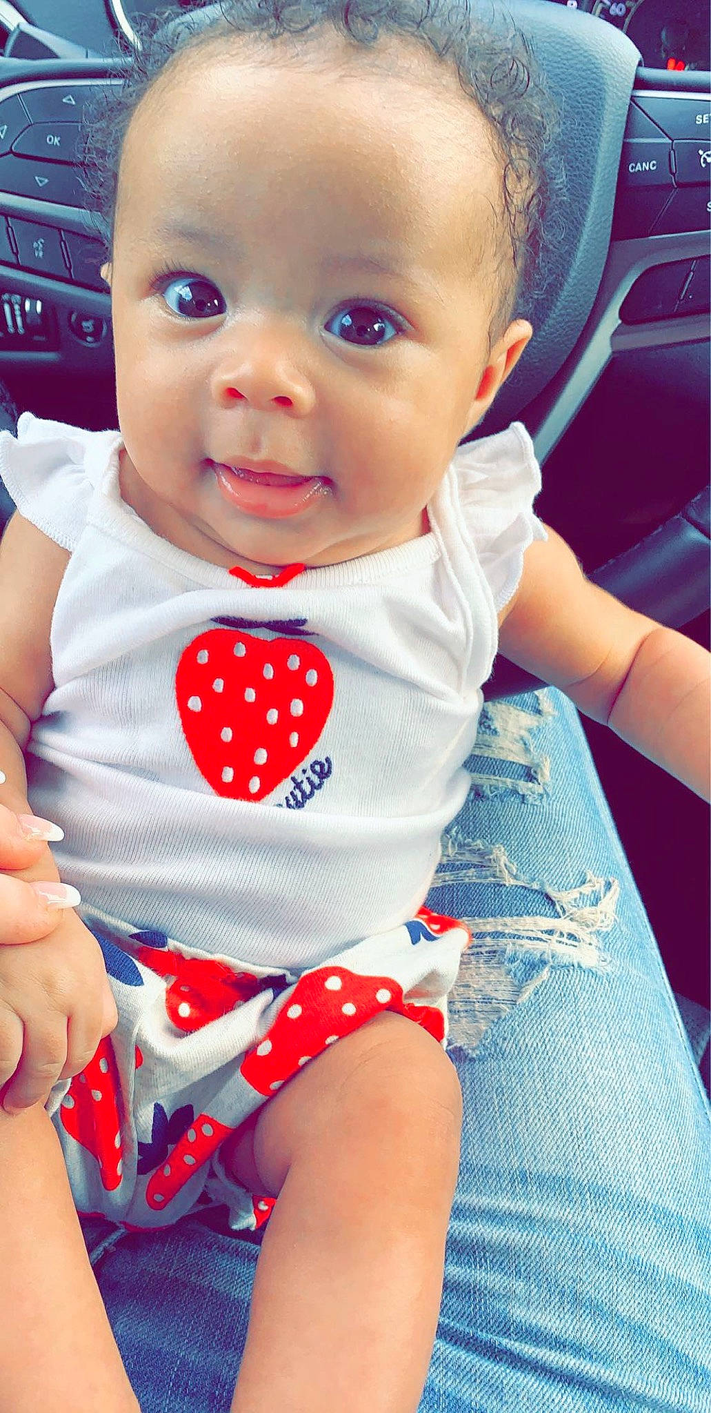 Lexi Jane joined the competition — help win amazing prizes! baby, baby_products, baby_toddler_clothing, cheek, child, design, eye, lip, nose, pattern, person, play, polka_dot, product, skin, smile, toddler