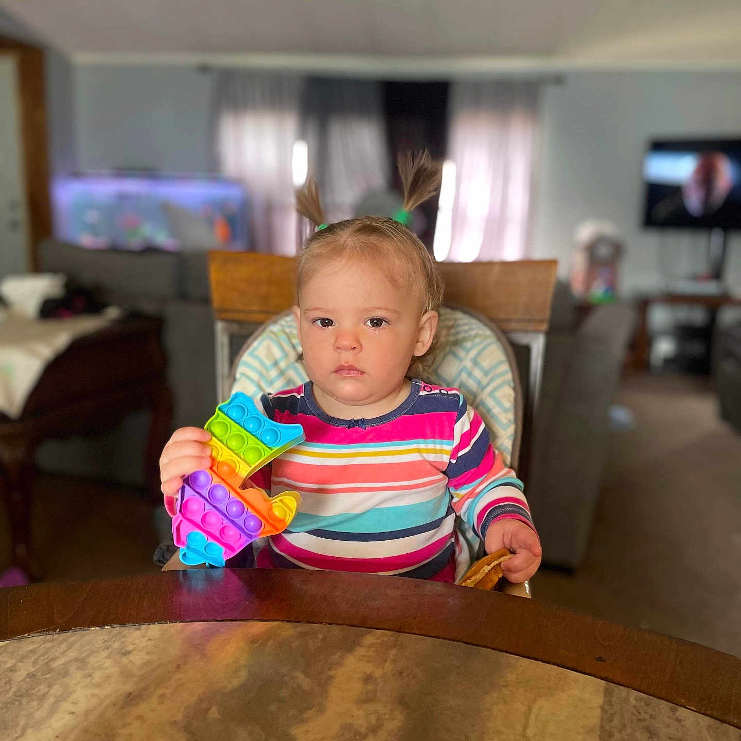 Daisy joined the competition — help win amazing prizes! architecture, baby, building, computerhardware, electronics, face, furniture, hardware, head, indoors, interiordesign, livingroom, monitor, person, photography, portrait, room, screen, table, tv