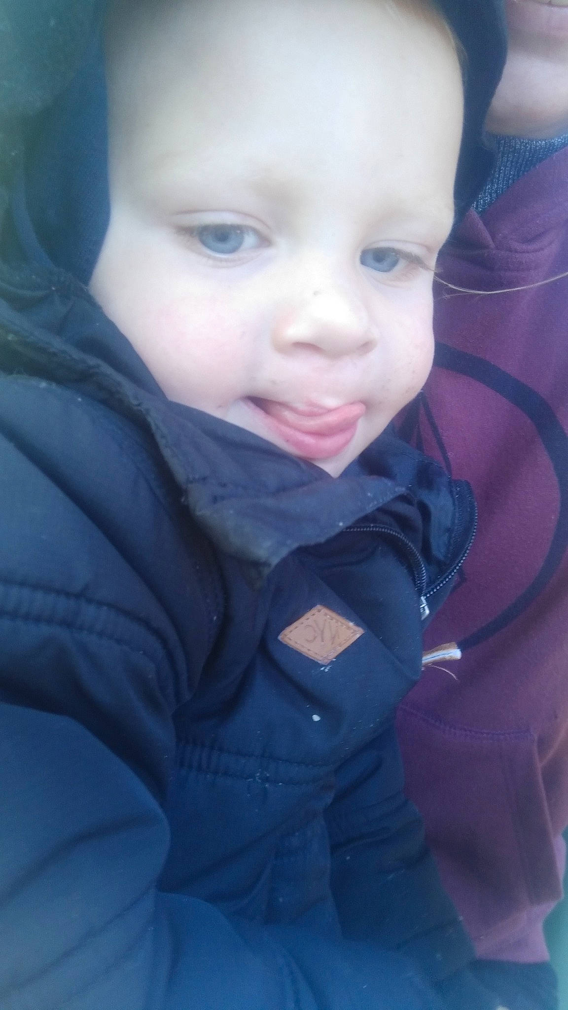 Lachlan joined the competition — help win amazing prizes! baby, beauty, blue, cheek, child, chin, eye, face, facial_expression, fun, head, iris, lip, mouth, nose, person, pink, skin, smile, toddler