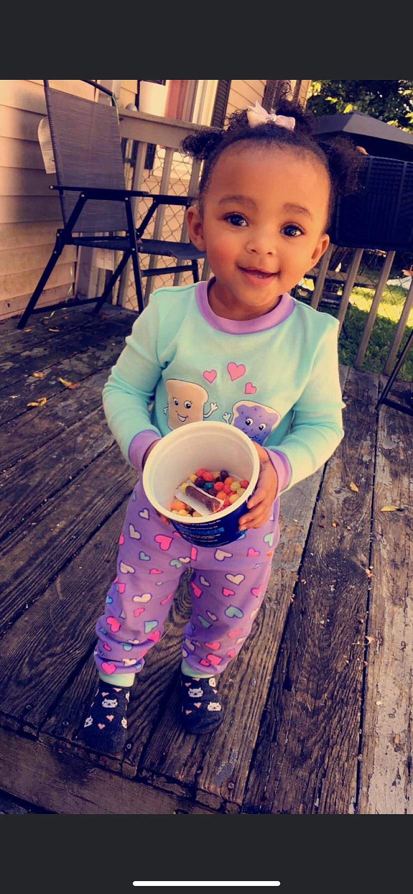 Ayanna joined the competition — help win amazing prizes! baby, child, joy, person, pink, play, smile, toddler