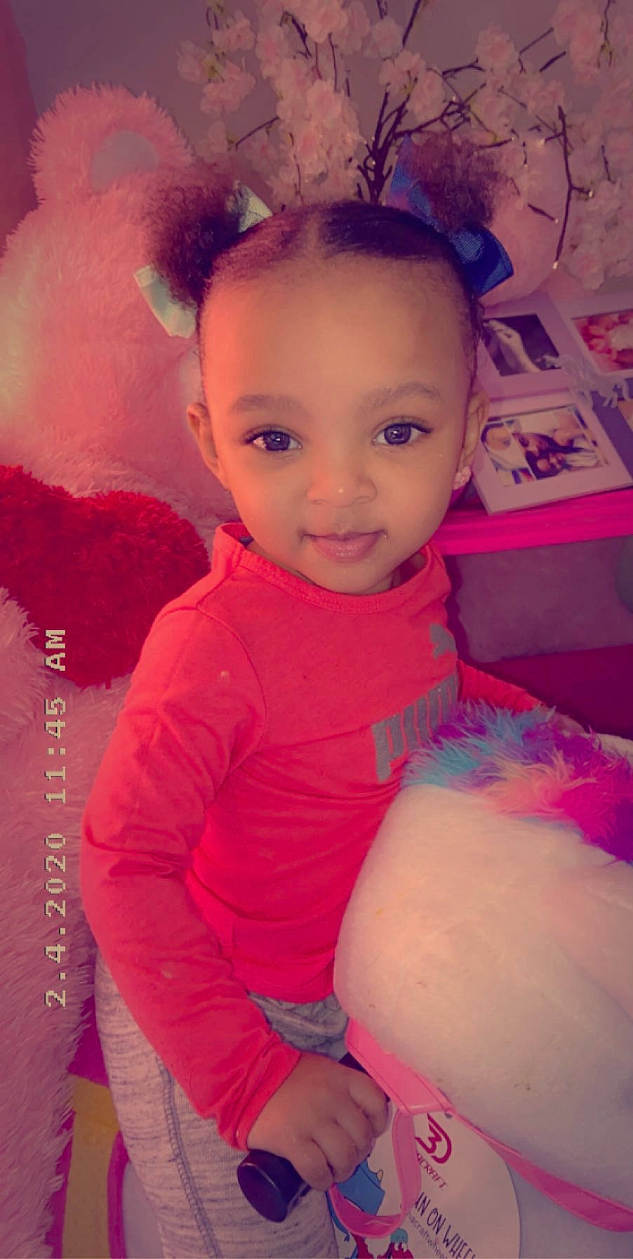 Ayanna joined the competition — help win amazing prizes! baby, cheek, child, ear, eye, eyebrow, face, forehead, head, iris, lip, magenta, mouth, nose, person, pink, skin, smile, toddler