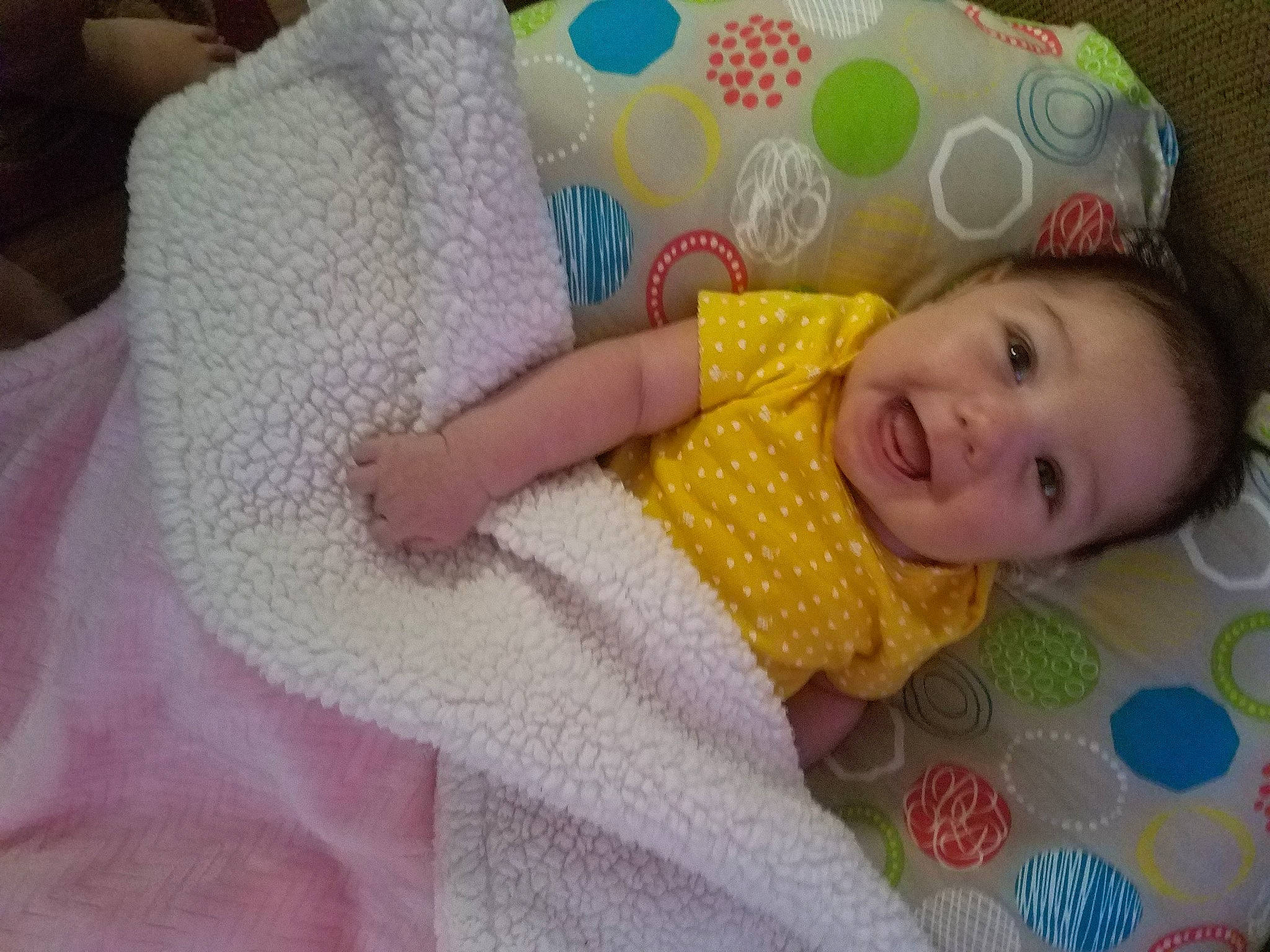 Myra is registered to the contest to win money with this photo: baby, baby_products, bedtime, child, crochet, linens, nap, person, product, sleep, textile, toddler