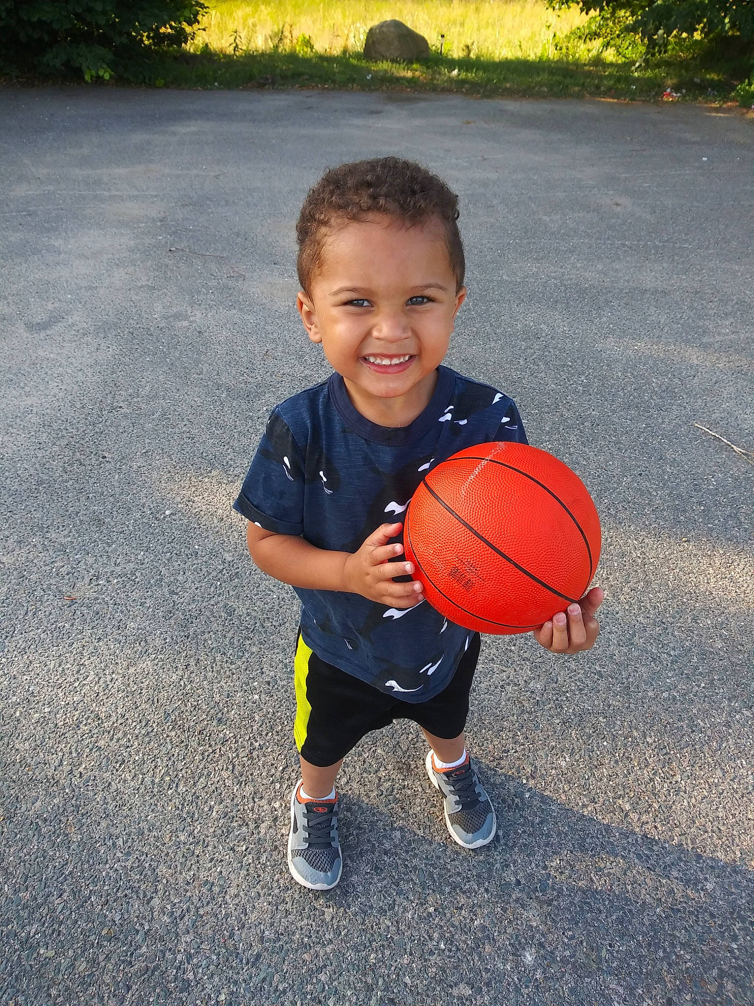 Lucas joined the competition — help win amazing prizes! ball, ball_game, basketball, basketball_player, child, joy, male, person, play, smile, soccer_ball, sports, sports_equipment, streetball, team_sport, toddler