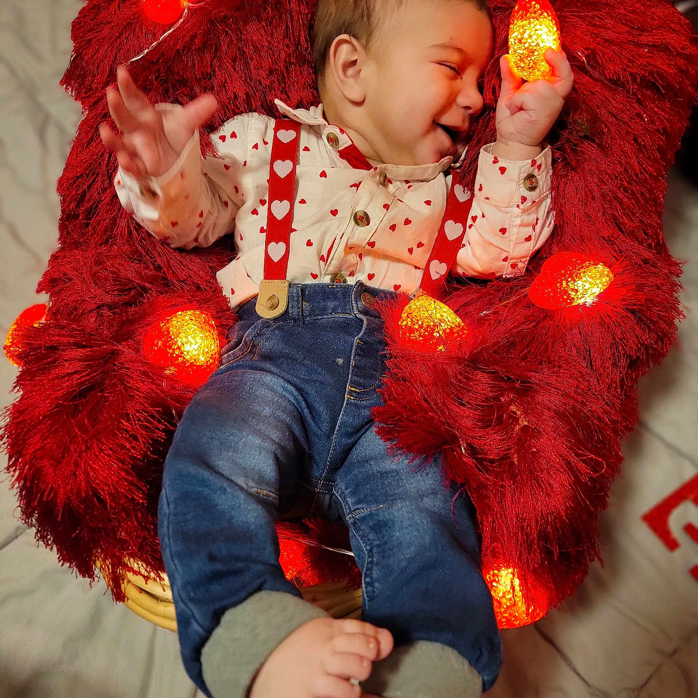 Castiel joined the competition — help win amazing prizes! baby, bodypart, clothing, coat, couch, face, finger, furniture, hand, happy, head, jacket, jeans, pants, person, photography, portrait, sitting, sleeping, smile