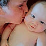 Randy is registered to the contest to win money with this photo: baby, adult, kiss, love, affection, skin, diaper, smile, face, closeup, child, person, tenderness, family, cuddle, infant, happy, expression, portrait, bonding