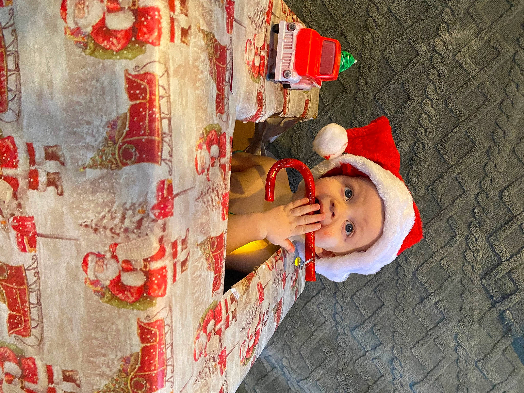 Jameson joined the competition — help win amazing prizes! baby, baby_toddler_clothing, carmine, child, costume, costume_hat, event, fun, happy, hat, headwear, pattern, peach, person, plant, red, surprise, textile, toddler, tradition