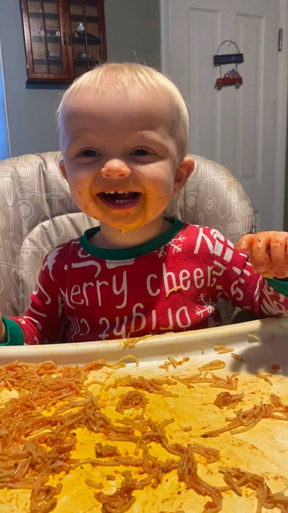 Jameson joined the competition — help win amazing prizes! baby, child, comfort_food, cooking, cuisine, dish, finger_food, food, food_craving, happy, ingredient, joy, junk_food, person, picture_frame, pizza, recipe, smile, snack, t_shirt