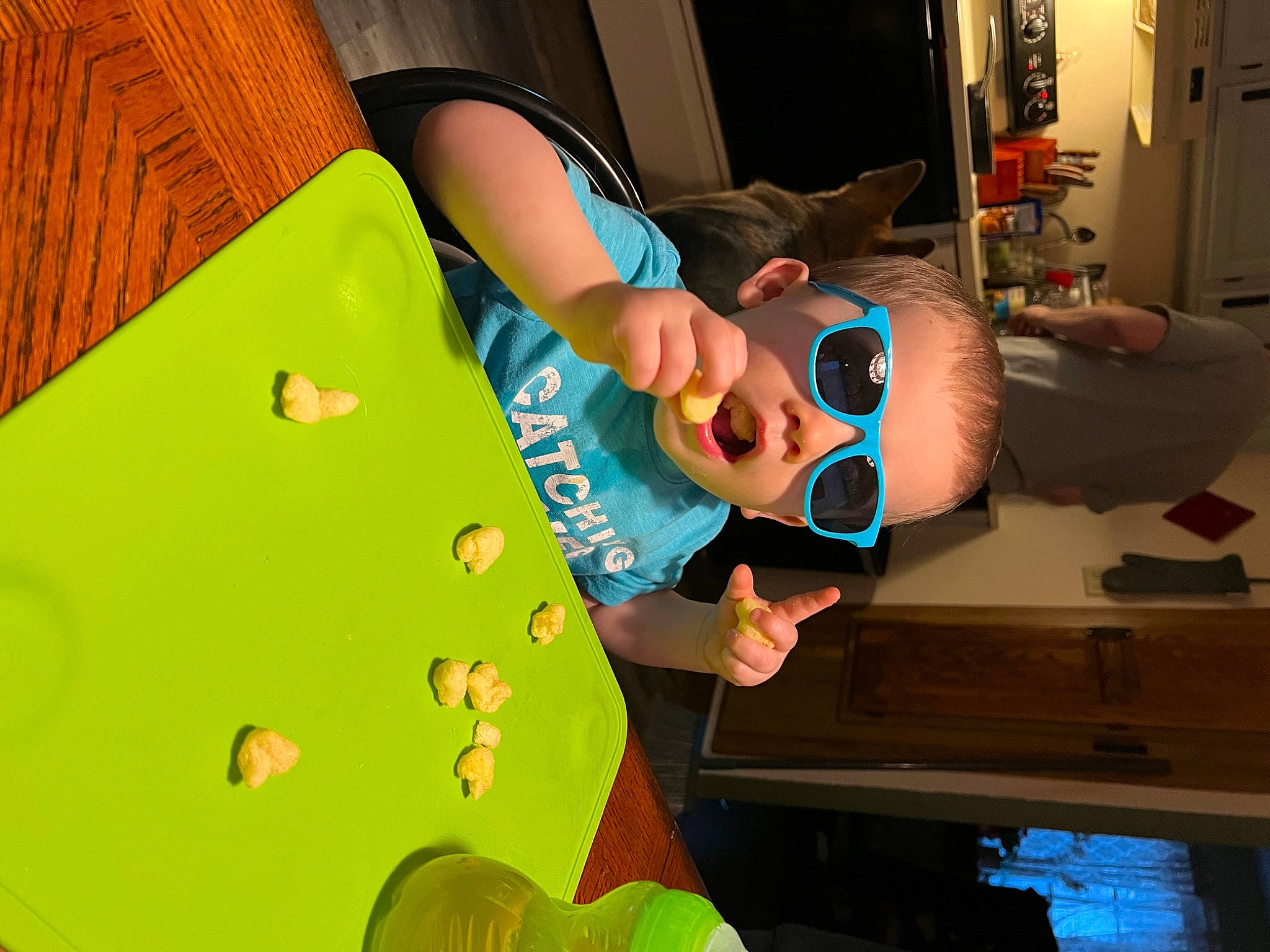 Christopher is registered to the contest to win money with this photo: animation, child, elbow, eyewear, finger, fun, games, goggles, leisure, machine, person, play, recreation, room, sunglasses, t_shirt, vision_care, visual_arts, wood