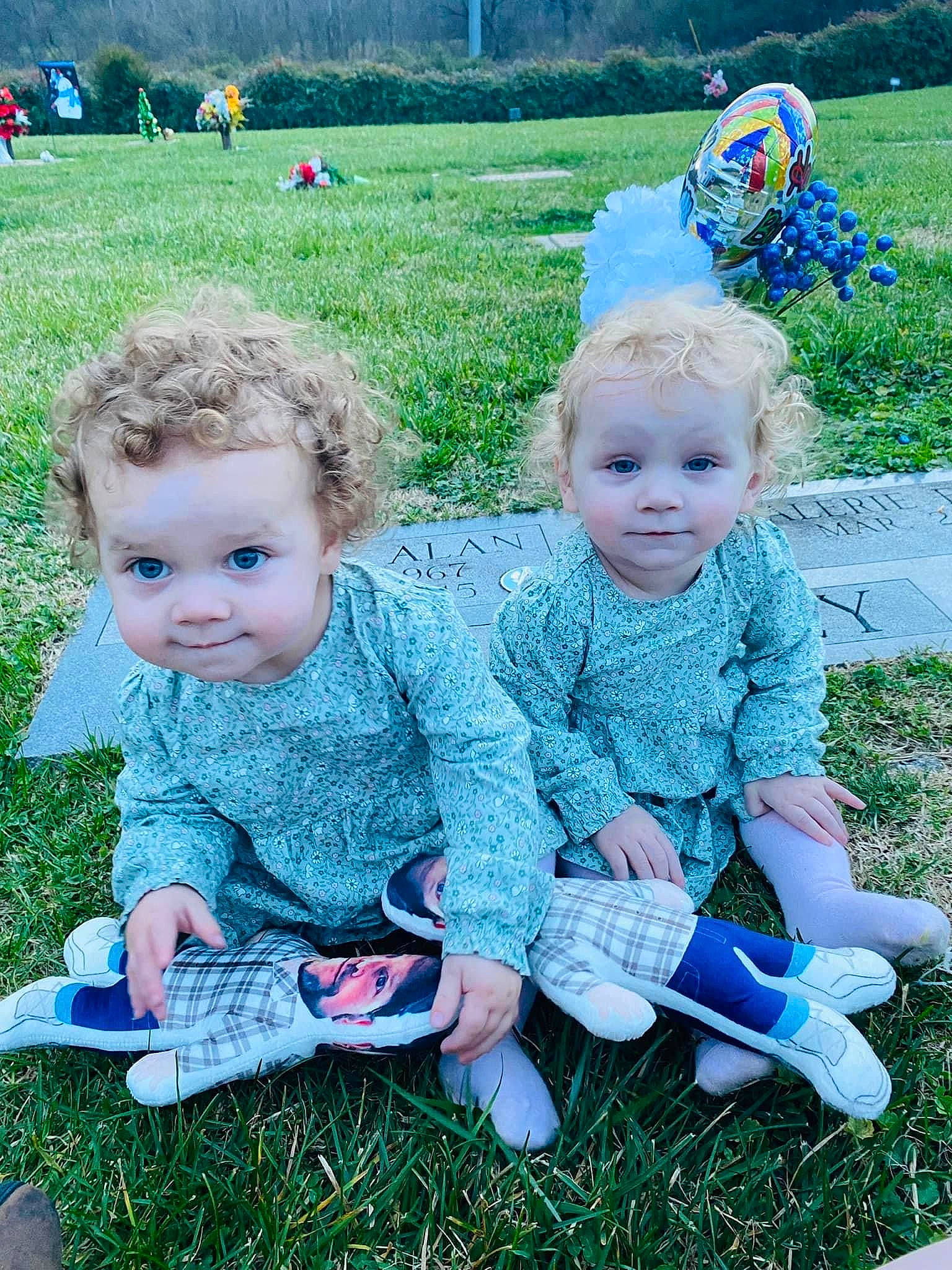 Elouise joined the competition — help win amazing prizes! baby, baby_toddler_clothing, blue, botany, child, fun, grass, green, hairstyle, happy, leaf, leisure, mammal, nature, people_in_nature, person, photograph, plant, summer, toddler