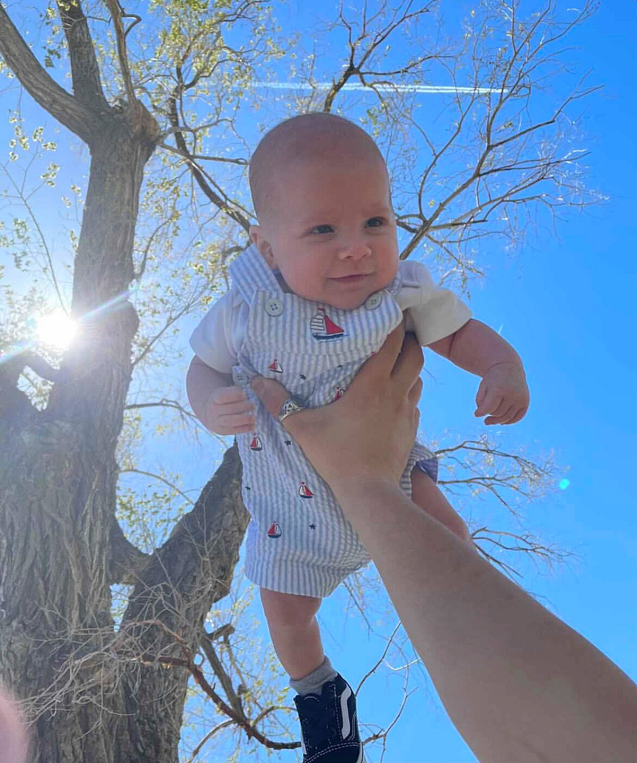 Reighmond joined the competition — help win amazing prizes! azure, branch, cool, daytime, eye, hairstyle, happy, human_body, leaf, leisure, light, people_in_nature, person, plant, skin, sky, standing, sunlight, tree, twig