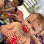 toddler, baby, bottle, soda, child, outdoor, summer, drink, cap, hand, skin, person, blurred_background, blue_eyes, hair, candid, playful, sunlight, water, family