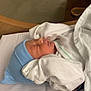 Weston is registered to the contest to win money with this photo: newborn, baby, infant, sleeping, hat, blanket, bed, hospital, swaddled, child, resting, white_clothing, blue_hat, soft, peaceful, indoor, portrait, cute, young, person