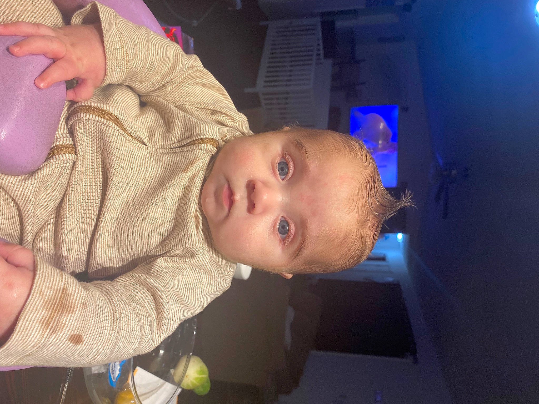 Andrew is registered to the contest to win money with this photo: baby, baby_products, baby_toddler_clothing, cheek, child, ear, electric_blue, finger, flash_photography, fun, iris, mouth, nail, nose, person, room, skin, smile, thumb, toddler