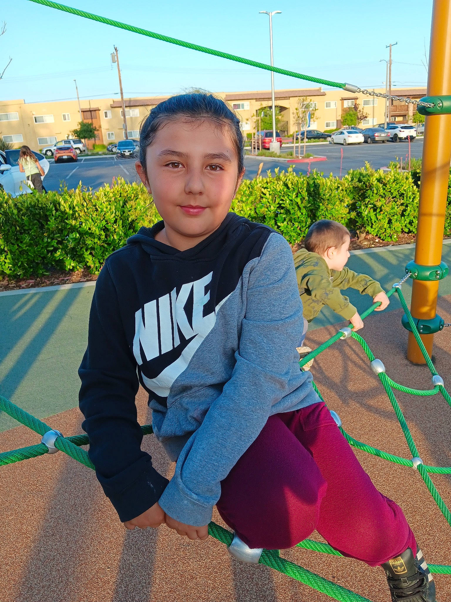 Alyssa Valdez is registered to the contest to win money with this photo: boot, child, city, cool, denim, electric_blue, flooring, fun, grass, happy, joy, leg, leisure, person, plant, play, recreation, sky, sleeve, sportswear