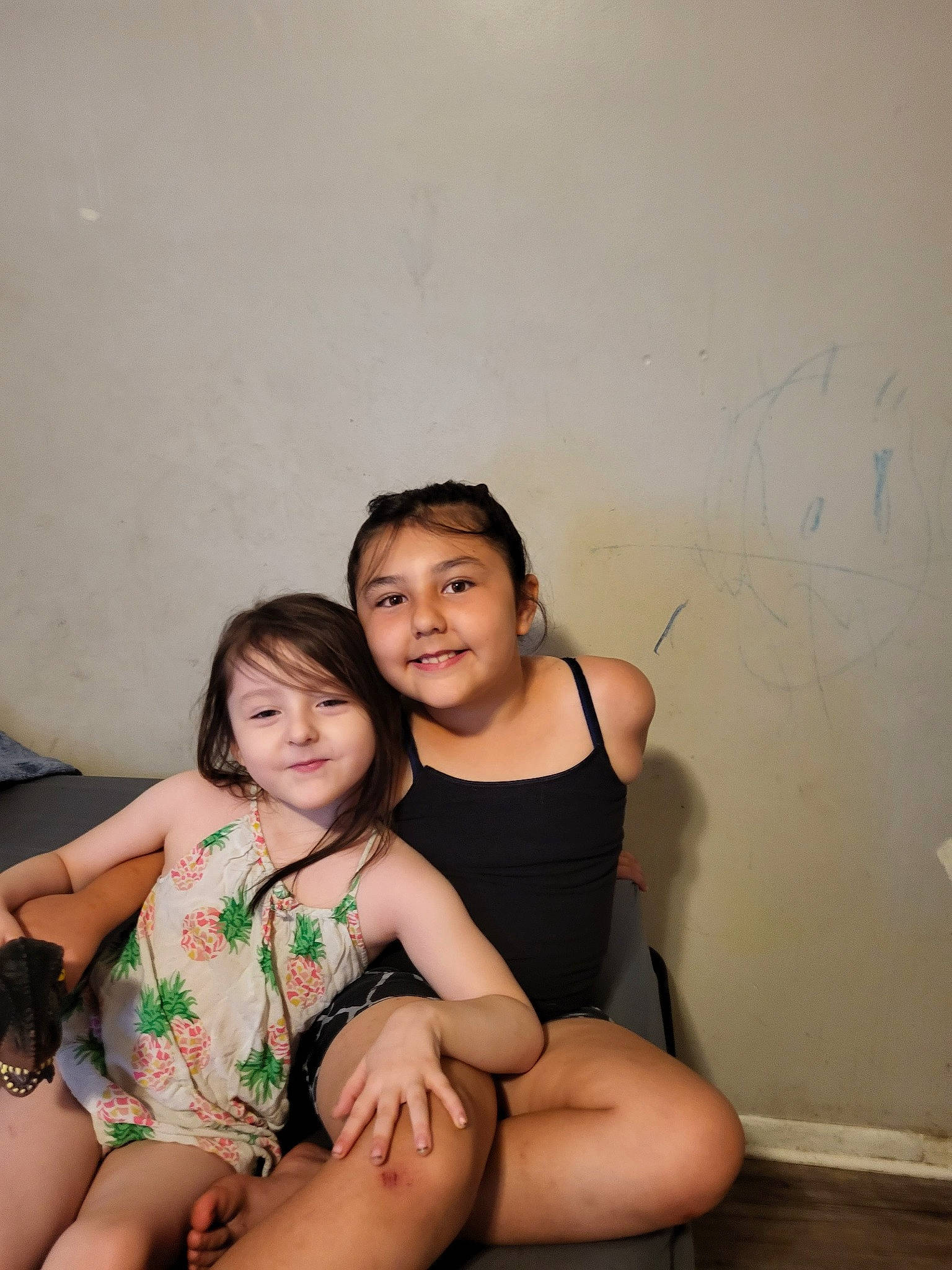 Alyssa Valdez joined the competition — help win amazing prizes! abdomen, black_hair, clothing, comfort, eye, face, flash_photography, happy, human_leg, joy, knee, lap, leg, leisure, long_hair, person, shorts, shoulder, skin, smile