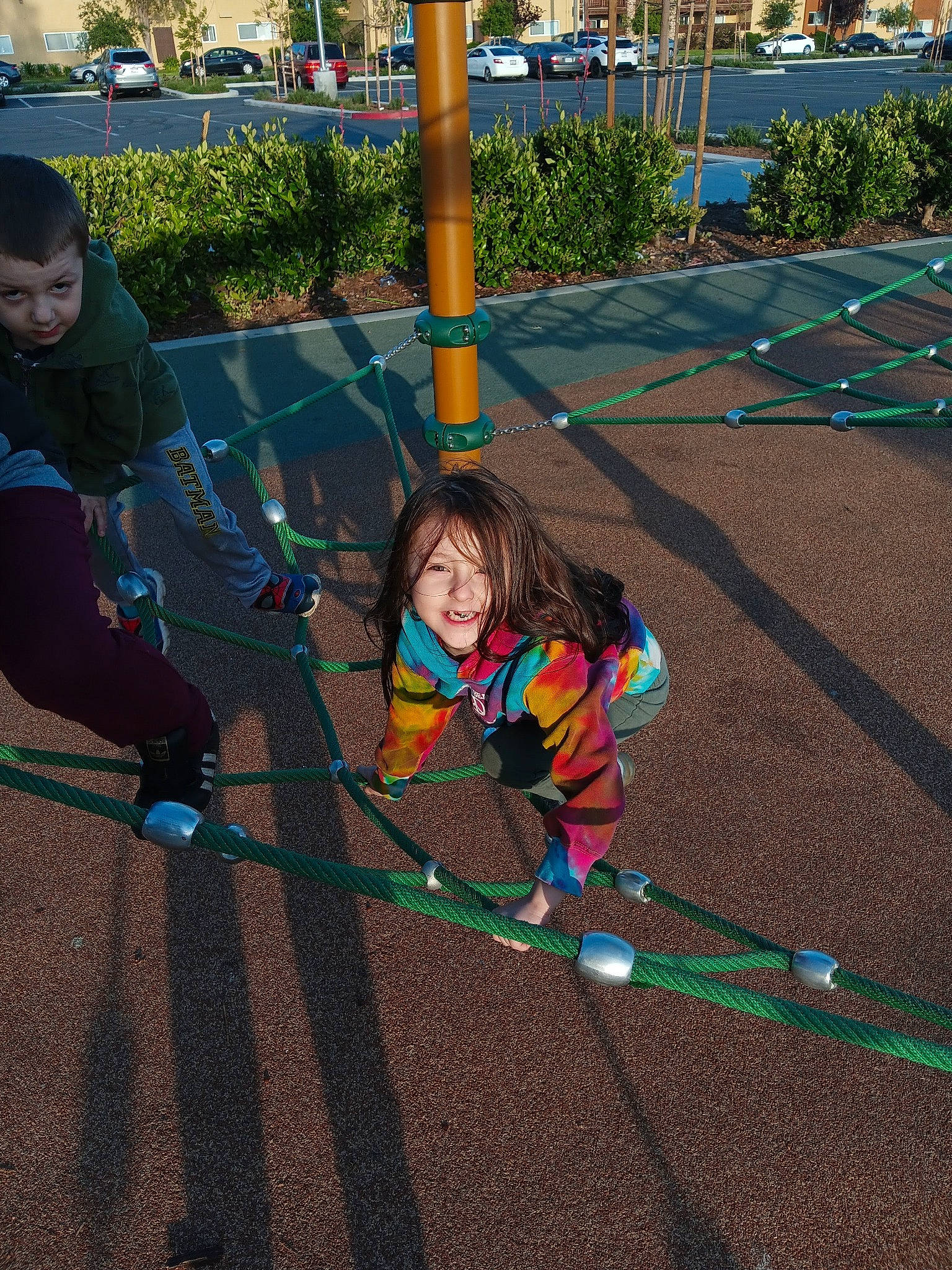 Maleah Valdez joined the competition — help win amazing prizes! asphalt, child, city, electric_blue, fun, grass, hula_hoop, joy, leisure, outdoor_play_equipment, person, plant, play, playground, recreation, road_surface, rope, shadow, sidewalk, toddler