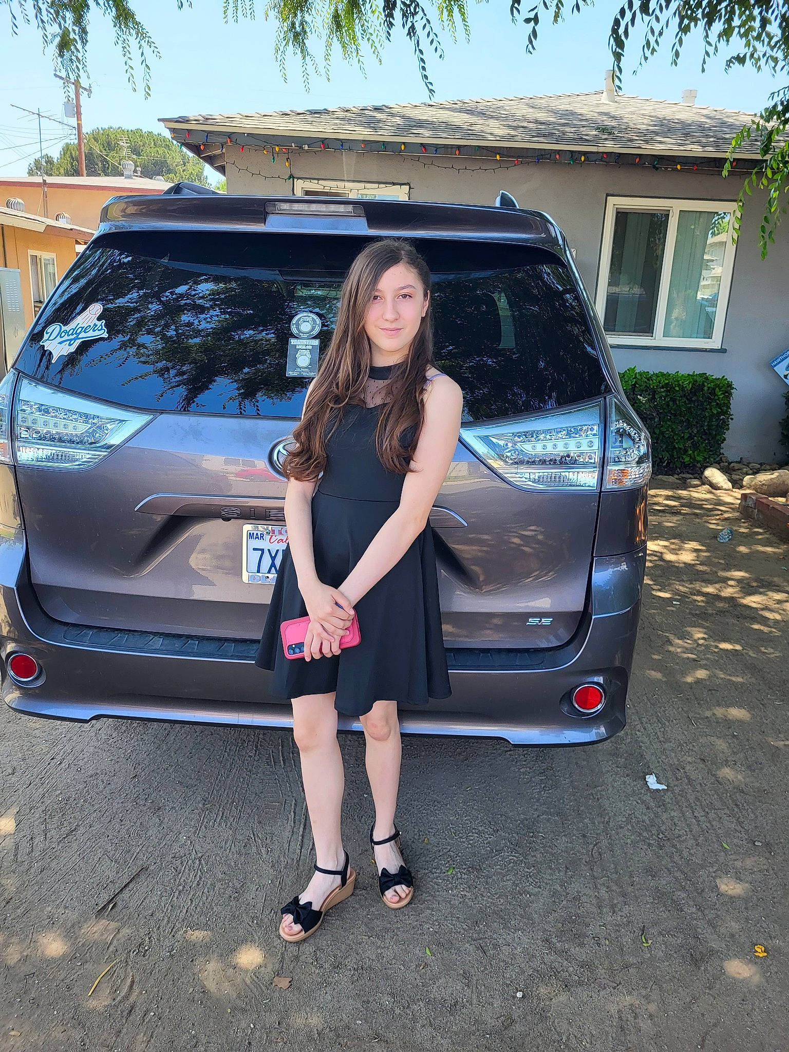Alana Valdez joined the competition — help win amazing prizes! automotive_design, automotive_exterior, automotive_lighting, automotive_tire, bumper, car, fender, hood, joy, motor_vehicle, person, personal_luxury_car, plant, rim, shorts, sky, thigh, tire, vehicle, vehicle_door