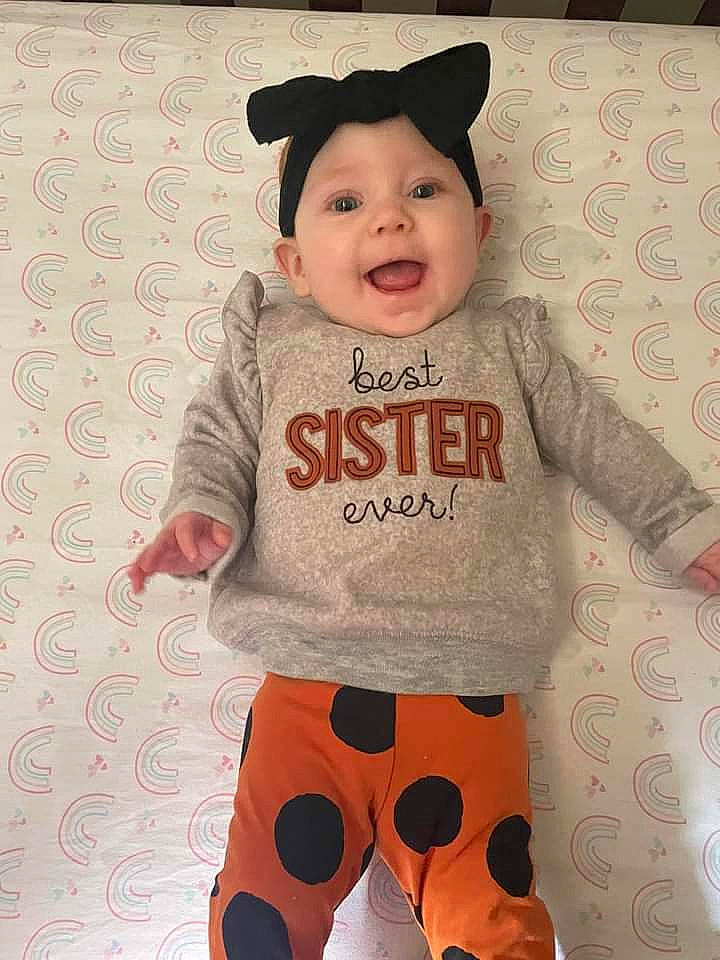 Savannah joined the competition — help win amazing prizes! active_pants, baby, baby_toddler_clothing, beauty, cheek, cool, face, font, happy, head, headwear, outerwear, person, pink, product, sleeve, smile, standing, t_shirt, textile