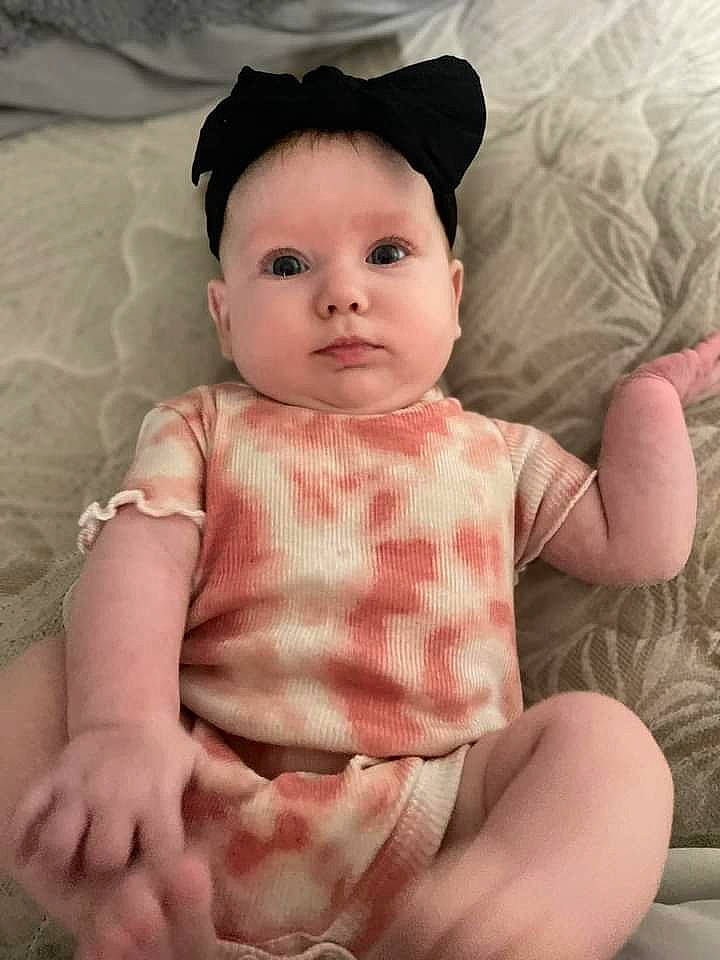 Savannah joined the competition — help win amazing prizes! baby, baby_toddler_clothing, cheek, child, collar, comfort, eyelash, head, headwear, human_body, linens, lip, neck, organ, pattern, person, pink, product, skin, sleeve