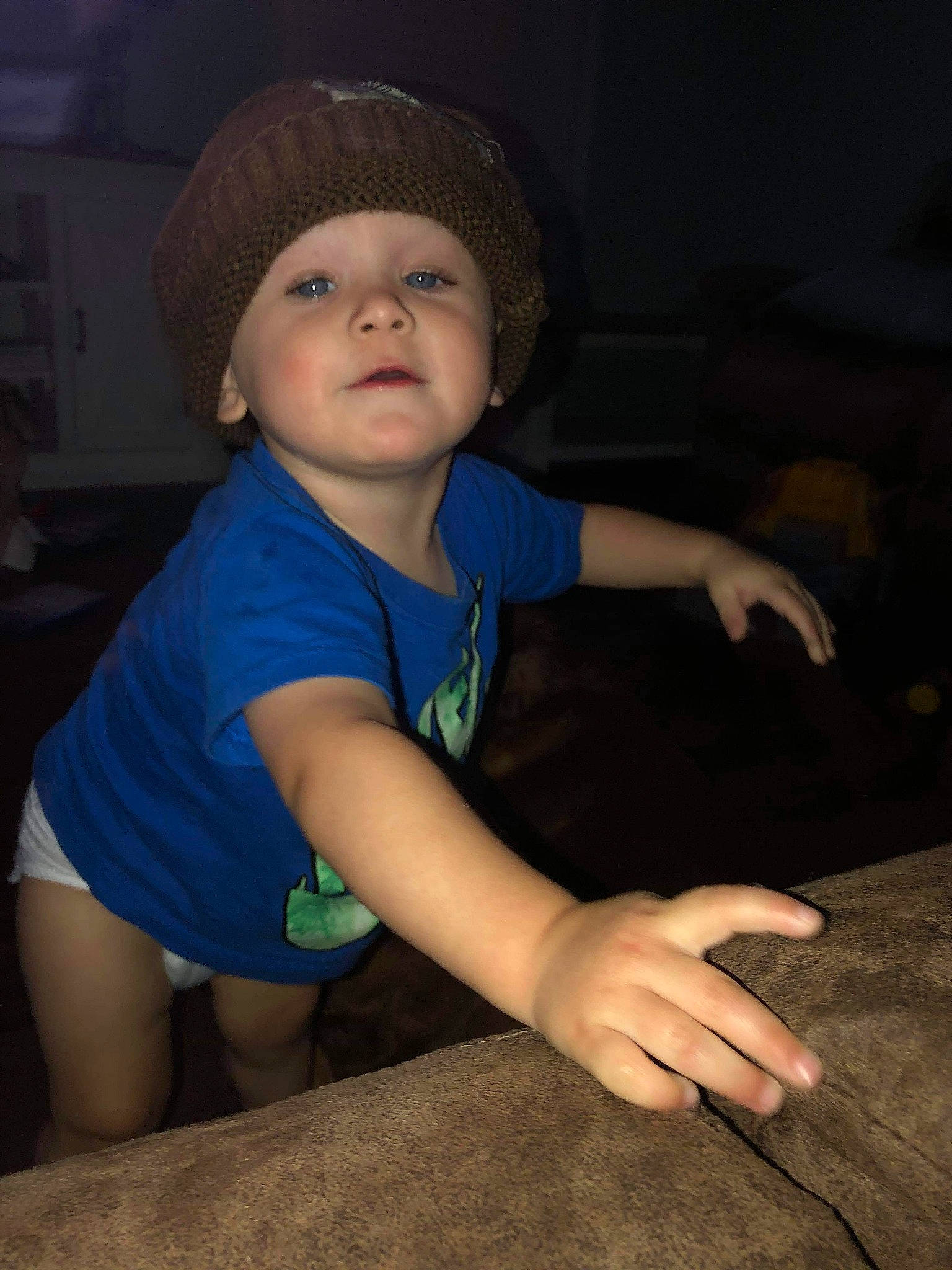 Gavin joined the competition — help win amazing prizes! baseball_cap, cap, cool, elbow, electric_blue, finger, flash_photography, fun, hand, happy, hat, headgear, headwear, human_leg, person, personal_protective_equipment, recreation, skin, standing, t_shirt