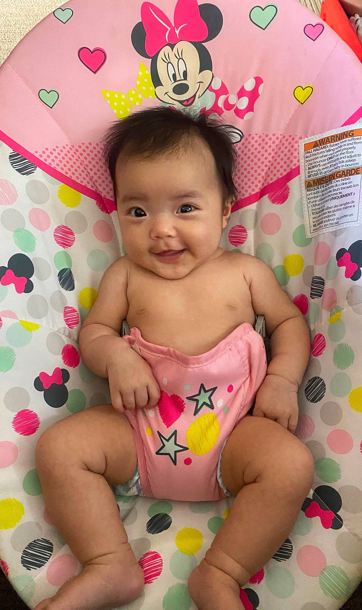 Zahea Manibog is registered to the contest to win money with this photo: abdomen, baby, baby_toddler_clothing, cheek, child, facial_expression, fun, happy, head, joy, magenta, neck, person, pink, skin, sleeve, smile, stomach, textile, thigh