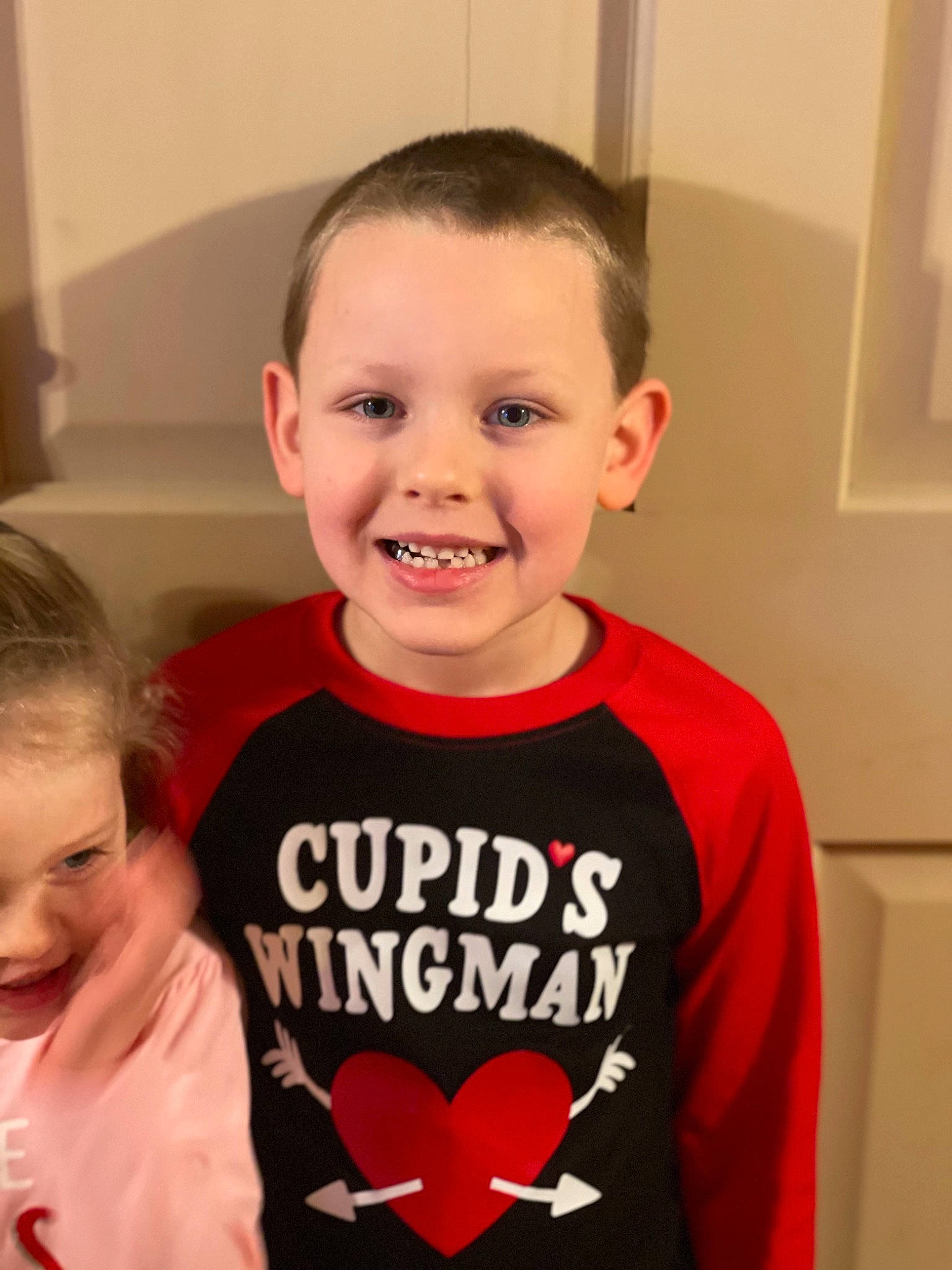 Hayden is registered to the contest to win money with this photo: baby_toddler_clothing, beauty, cheek, chin, clothing, eye, facial_expression, hairstyle, happy, human, human_body, joy, neck, outerwear, person, red, skin, sleeve, smile, standing