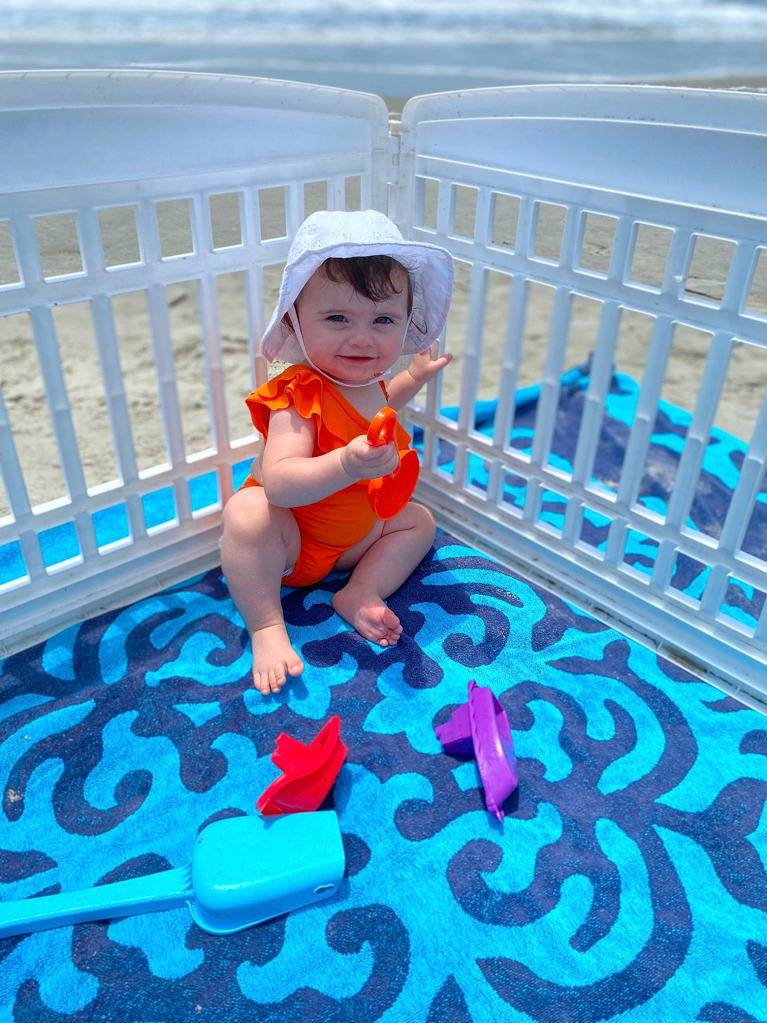 Jenesis joined the competition — help win amazing prizes! aqua, azure, baby_toddler_clothing, beauty, child, electric_blue, fence, floor, flooring, fun, happy, hat, headwear, human_leg, joy, leisure, person, product, purple, recreation