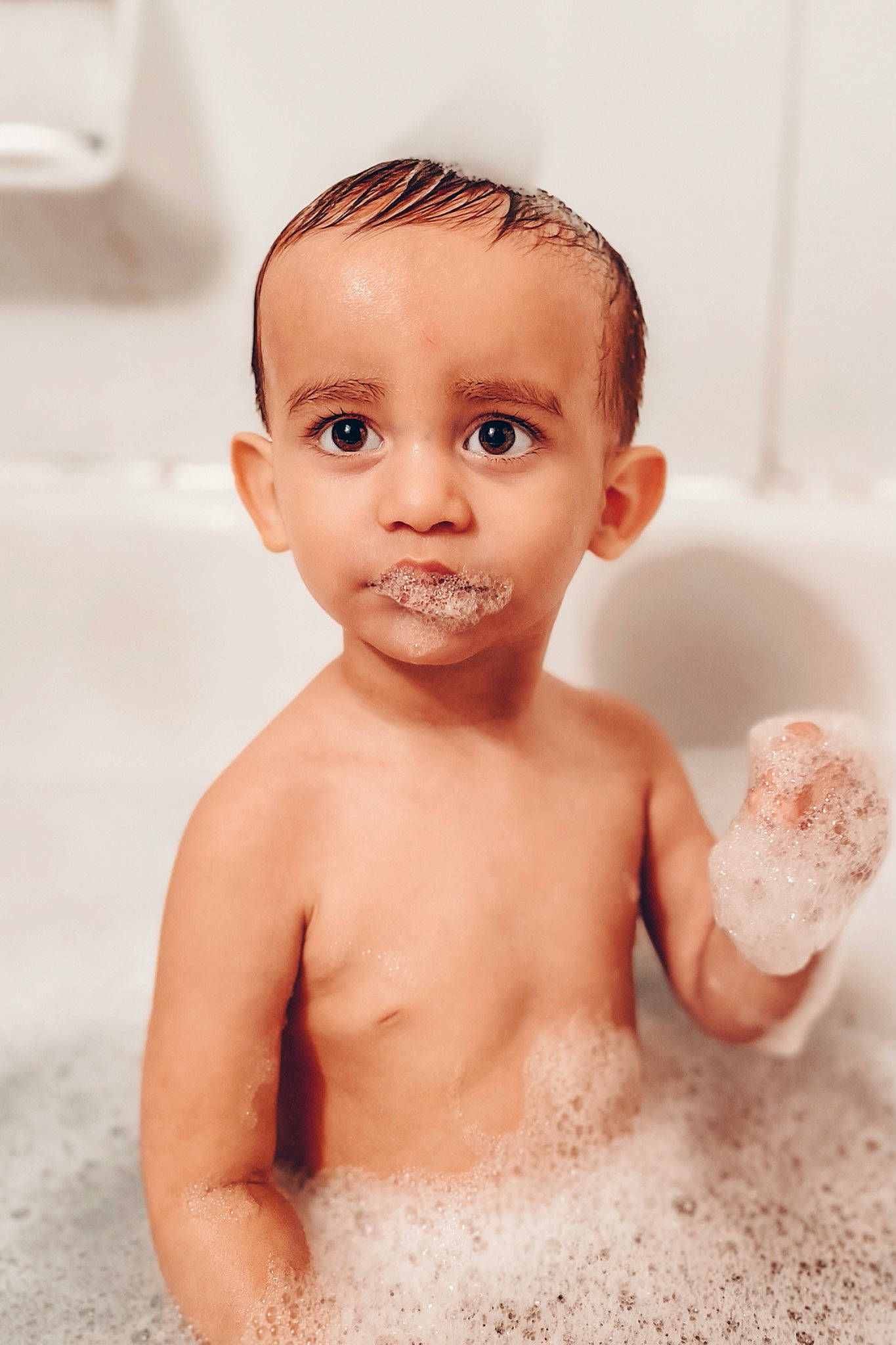 Luis joined the competition — help win amazing prizes! baby_bathing, bathing, cheek, chest, ear, eyebrow, eyelash, finger, hand, happy, human_body, iris, jaw, joint, lip, neck, nose, person, plumbing_fixture, skin