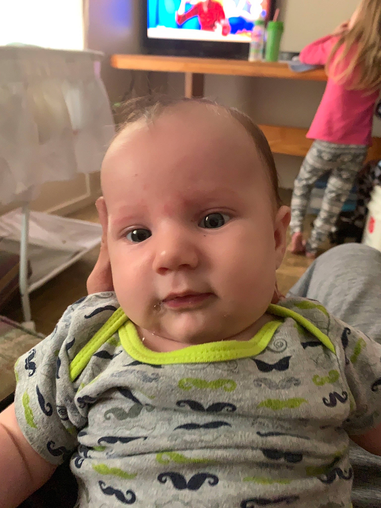 Malachi joined the competition — help win amazing prizes! baby, cheek, child, chin, ear, face, forehead, hairstyle, head, person, skin, smile, toddler