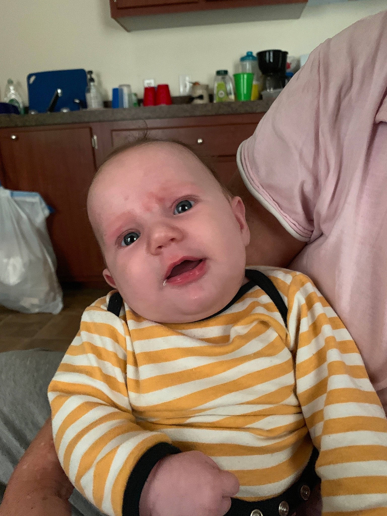 Malachi joined the competition — help win amazing prizes! baby, cheek, child, eye, face, head, mouth, person, sitting, skin, toddler