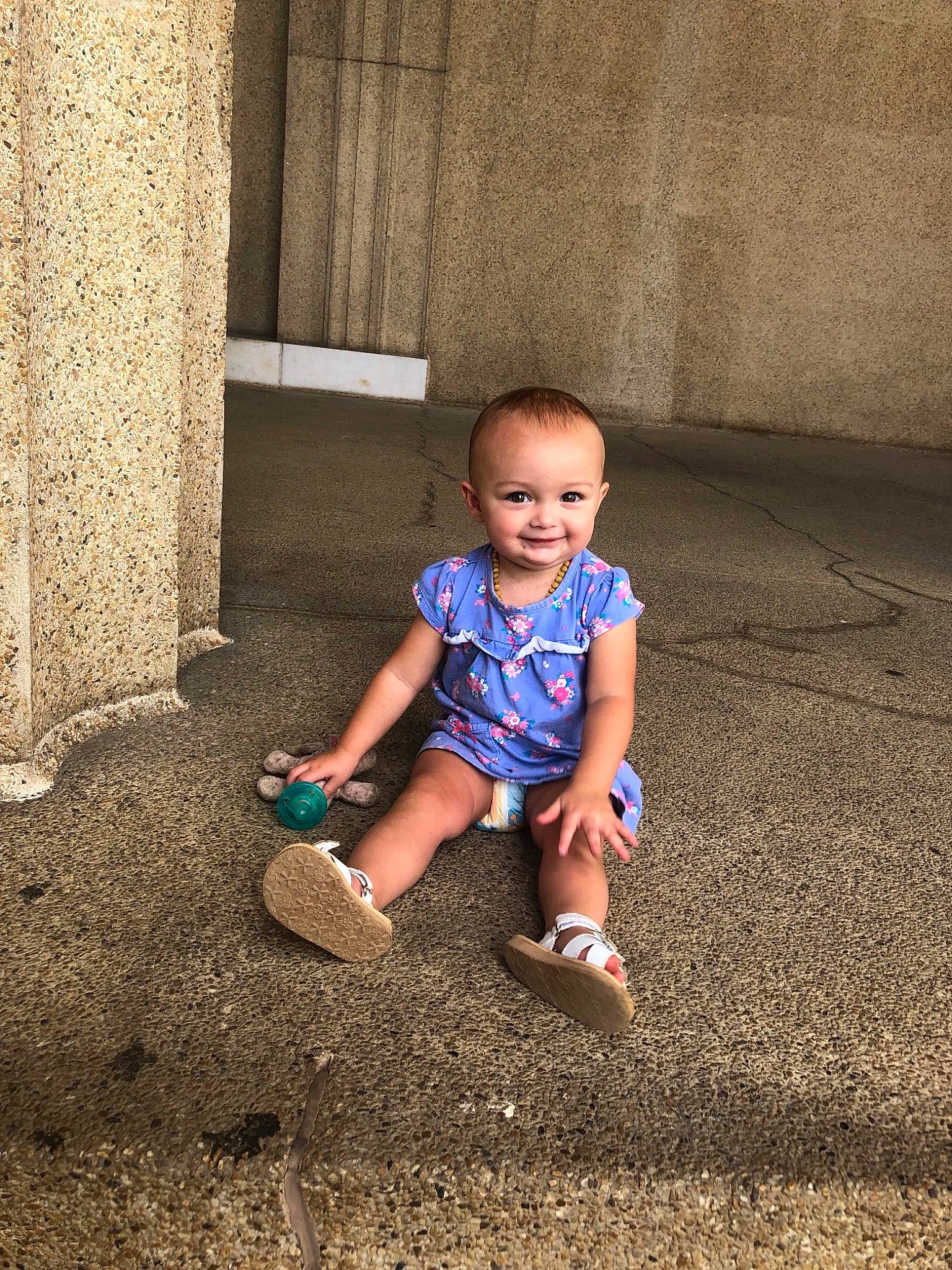 Lisa joined the competition — help win amazing prizes! child, fun, joy, leg, person, play, shoe, sitting, smile, soil, standing, summer, toddler, vacation