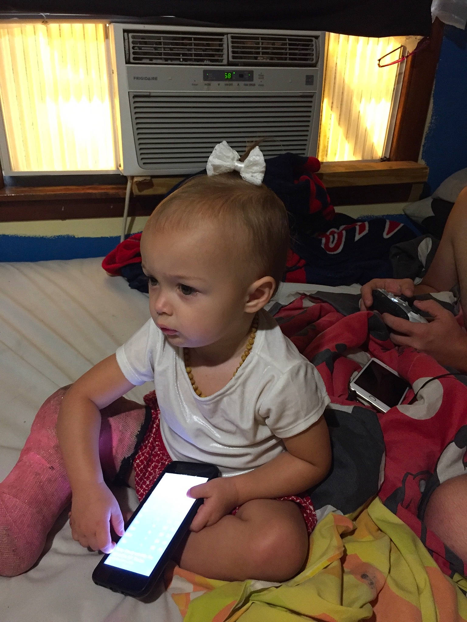 Lisa joined the competition — help win amazing prizes! baby, child, electronic_device, gadget, learning, person, reading, sitting, technology, toddler