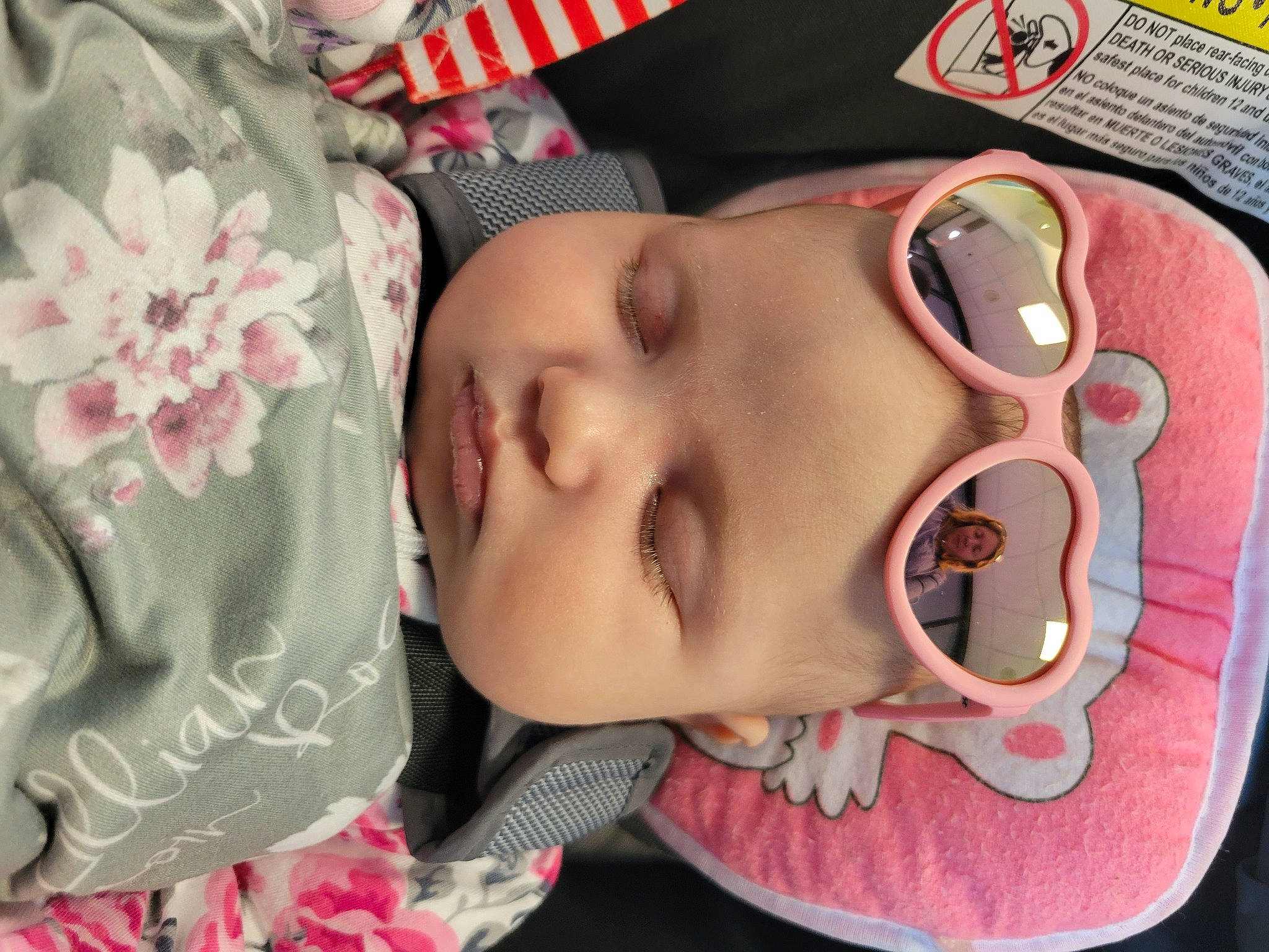 Lillian joined the competition — help win amazing prizes! baby, baby_toddler_clothing, cheek, ear, eye, eyebrow, eyelash, face, head, headgear, headwear, lip, mouth, neck, nose, person, pink, product, skin, sleeve