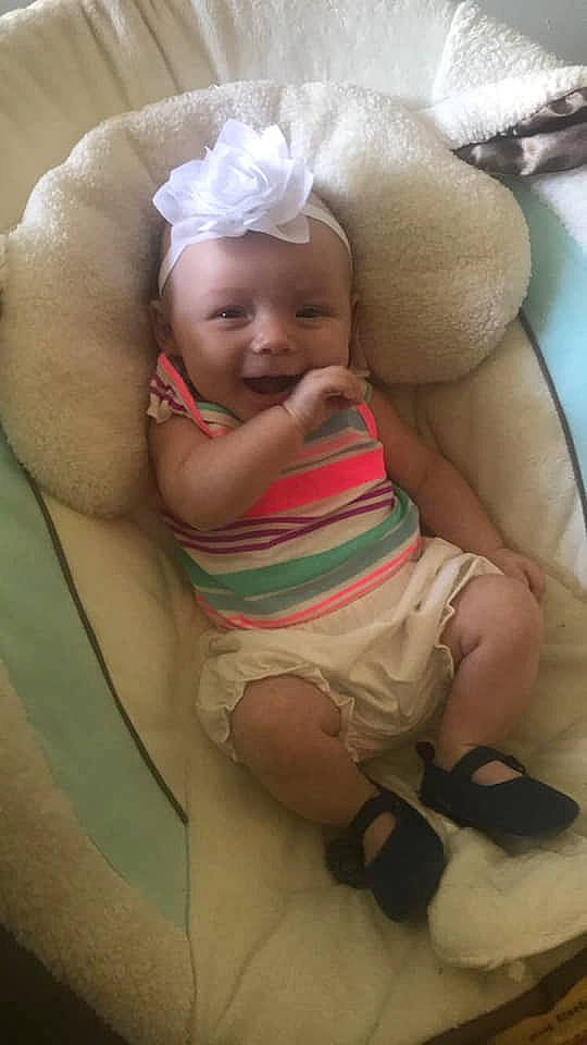 Kaydence is registered to the contest to win money with this photo: baby, cheek, child, headwear, person, skin, toddler