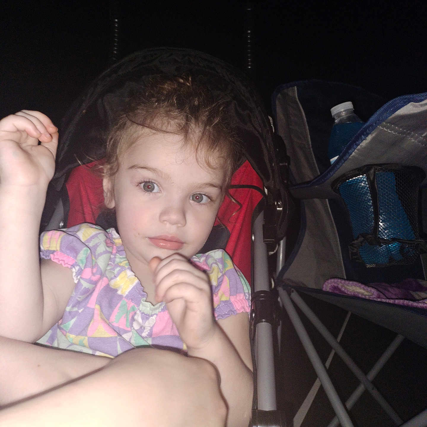 Addisyn is registered to the contest to win money with this photo: accessories, ankle, baby, barefoot, bed, bodypart, clothing, crib, face, finger, furniture, hand, head, infantbed, person, photography, portrait, strap, stroller, toe