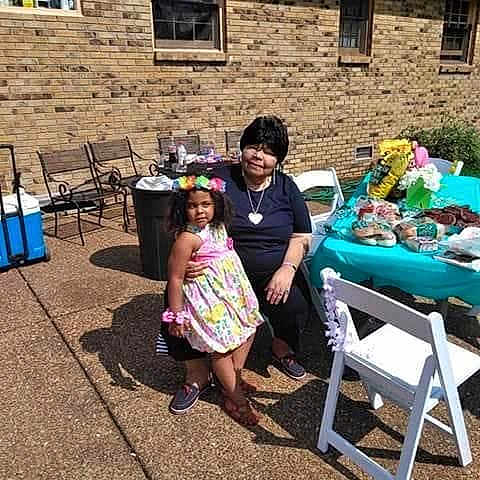 Annette is registered to the contest to win money with this photo: backyard, brunch, chair, child, community, furniture, garden, house, leisure, lunch, meal, patio, play, sitting, summer, table, vacation, yard