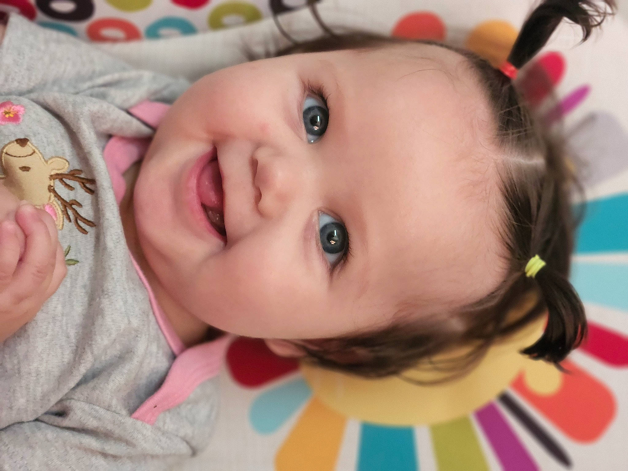 Savannah joined the competition — help win amazing prizes! baby_toddler_clothing, cheek, chin, eye, eyebrow, eyelash, face, facial_expression, hairstyle, happy, head, human, iris, joy, lip, mouth, nose, organ, person, product