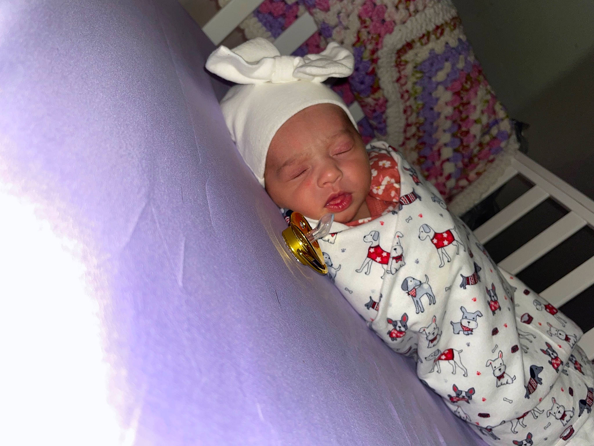 Alannah joined the competition — help win amazing prizes! baby, baby_products, baby_safety, baby_sleeping, baby_toddler_clothing, bedding, bedtime, carmine, child, comfort, hat, headwear, linens, nap, pattern, person, room, sleep, sleeve, toddler