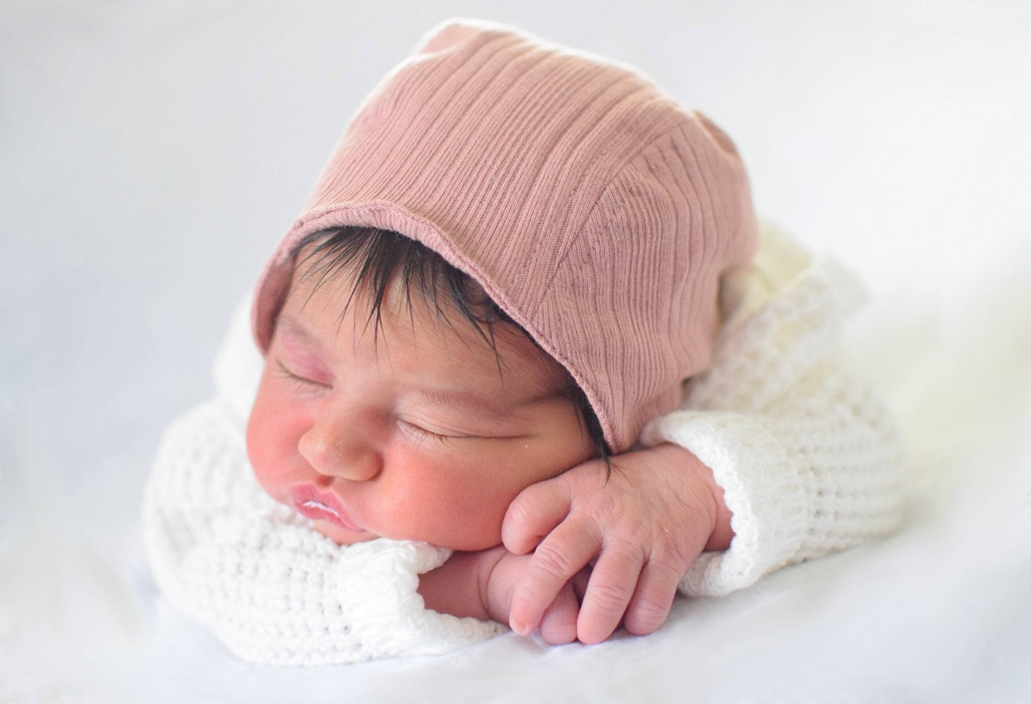 Aya joined the competition — help win amazing prizes! baby, baby_sleeping, beanie, beige, bonnet, cap, child, fashion_accessory, hand, hat, headgear, knit_cap, person, photograph, photography, pink, portrait_photography, skin, toddler, wool