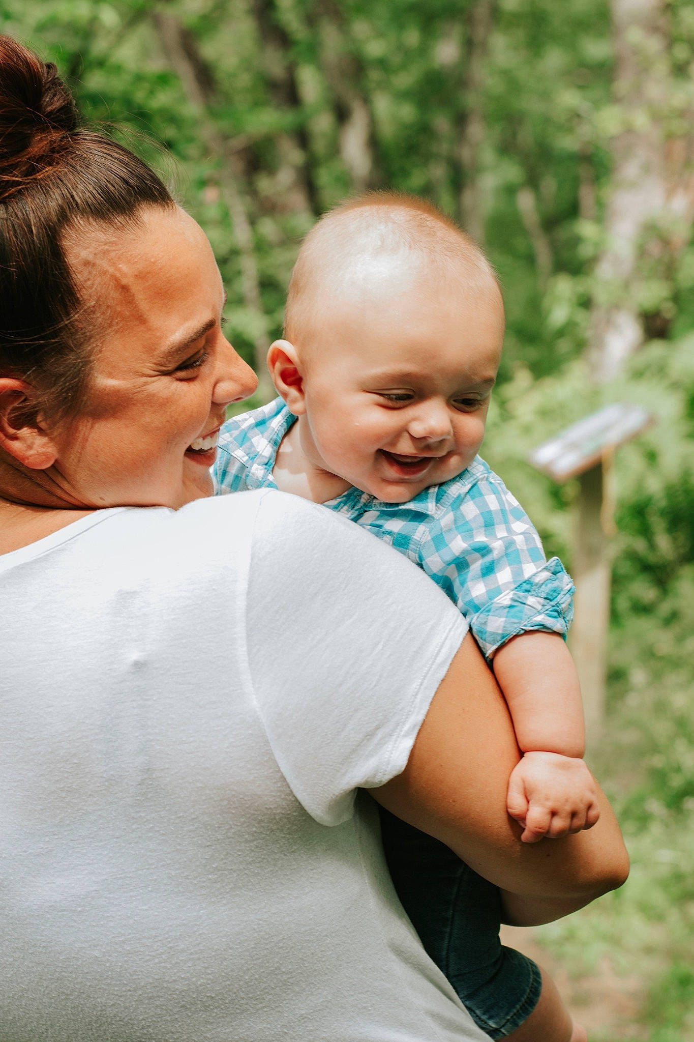 Brantlee joined the competition — help win amazing prizes! baby, child, family, fun, grass, happy, hug, interaction, people, person, photograph, photography, smile, toddler, vacation