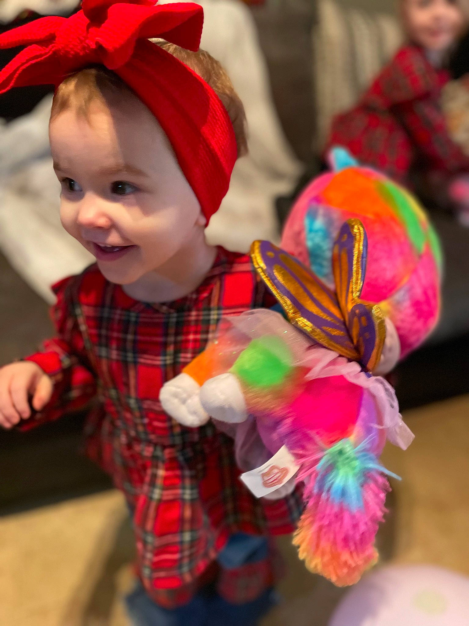 Emma-lee is registered to the contest to win money with this photo: blurred, child, costume, event, fashion_accessory, fun, happy, holiday, insect, joy, magenta, pattern, person, pink, plaid, pollinator, product, purple, smile, tartan