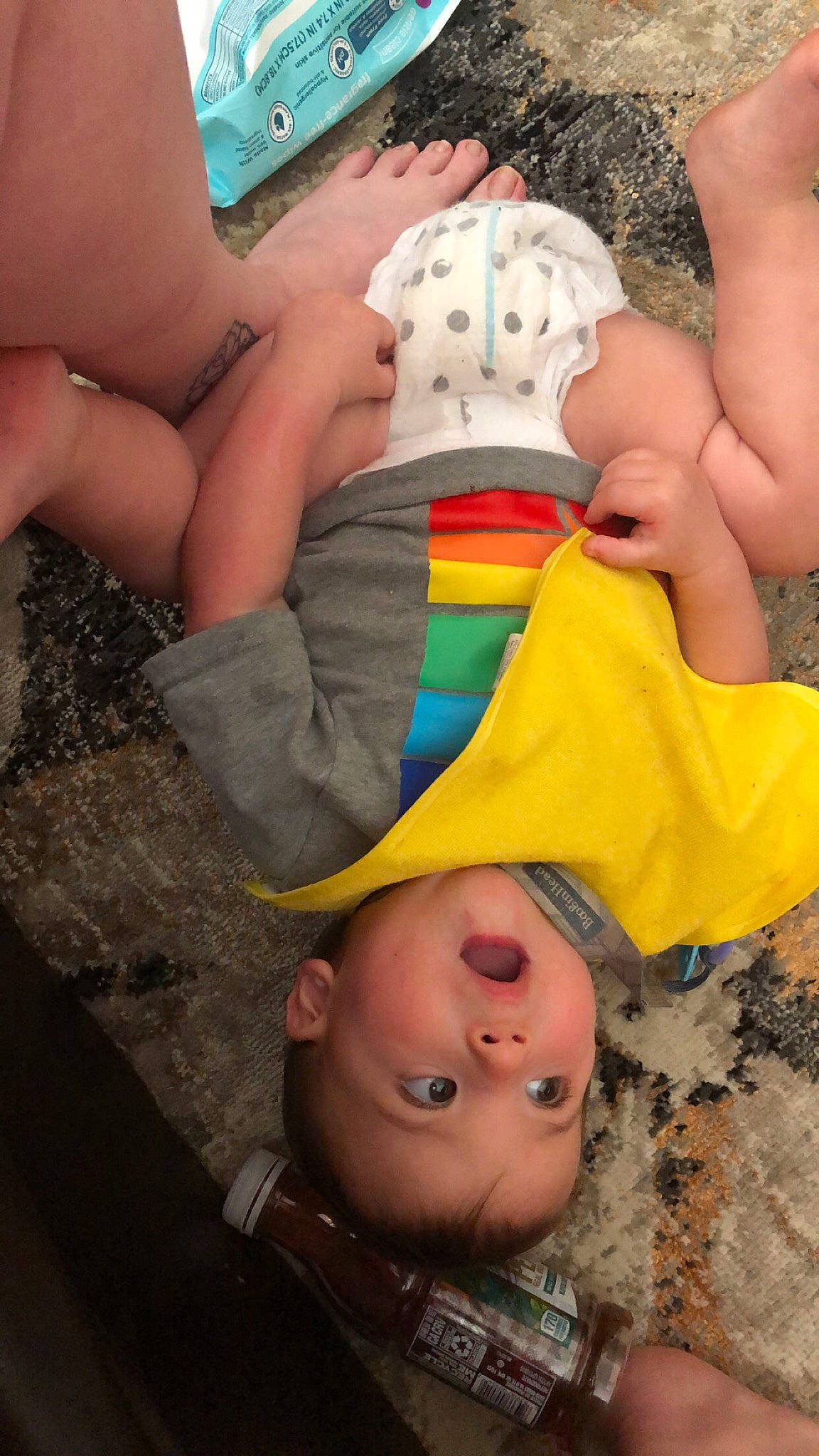 Robert is registered to the contest to win money with this photo: abdomen, art, barechested, barefoot, chest, child, fun, hand, happy, headgear, human_body, human_leg, leisure, muscle, people_in_nature, person, sand, surprise, thigh, toddler