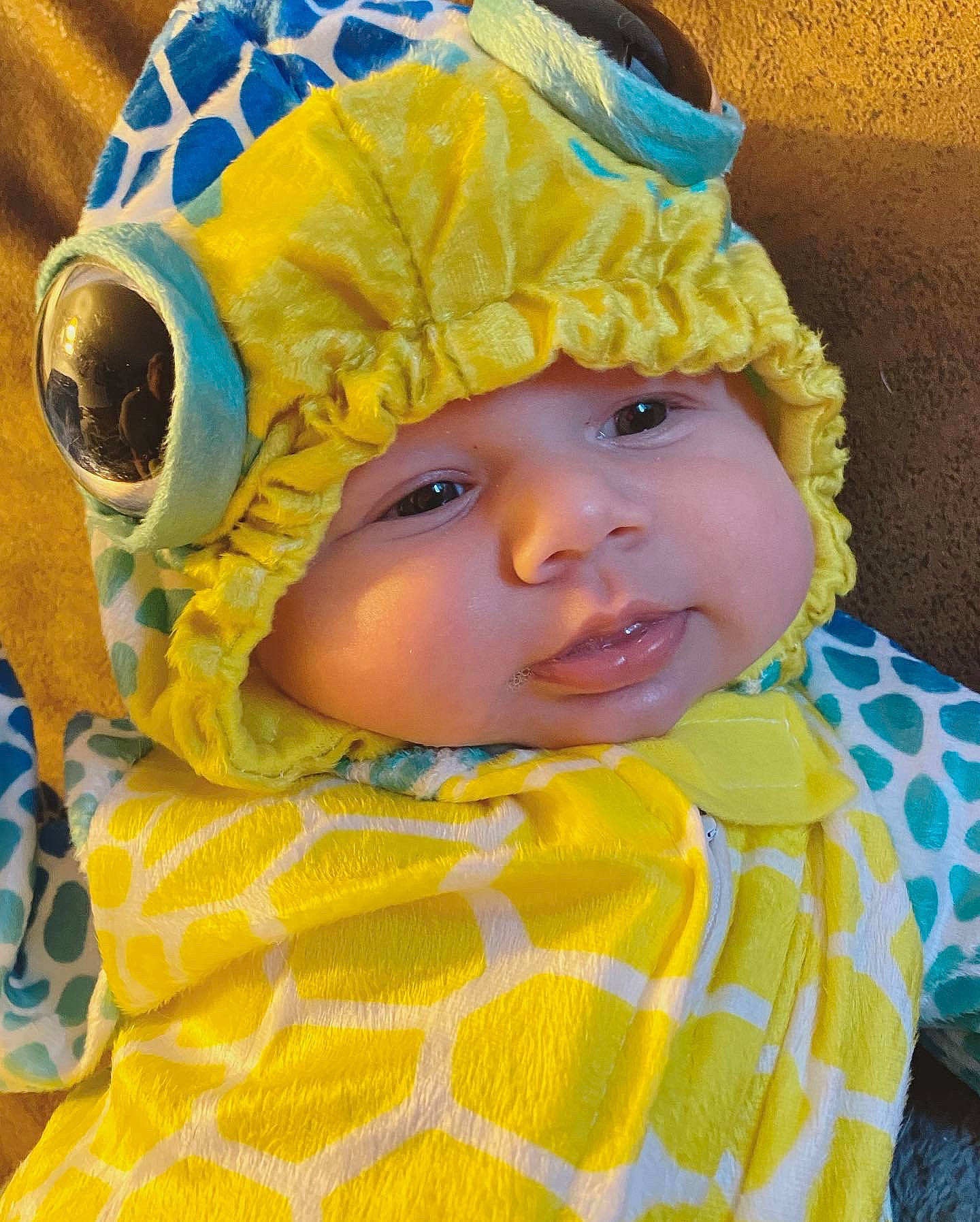 Oliver Jack joined the competition — help win amazing prizes! baby, bonnet, child, headgear, headwear, person, toddler, yellow