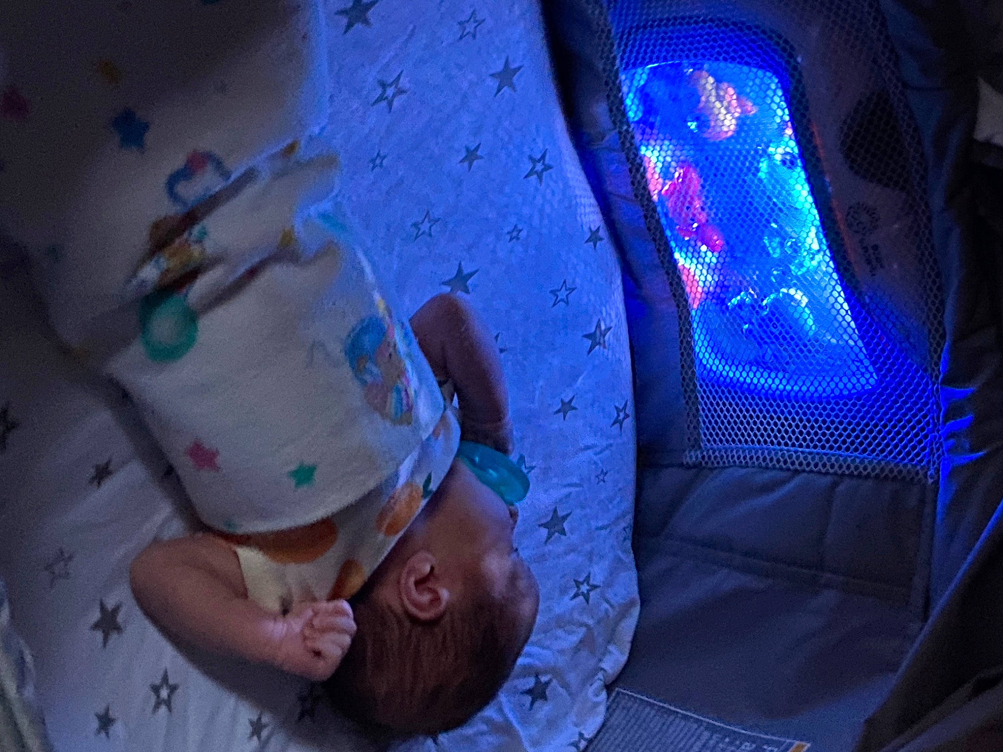 Addison joined the competition — help win amazing prizes! automotive_lighting, azure, baby, baby_products, child, comfort, electric_blue, finger, fun, hand, hat, human_leg, linens, nail, purple, room, space, textile, thumb, toddler