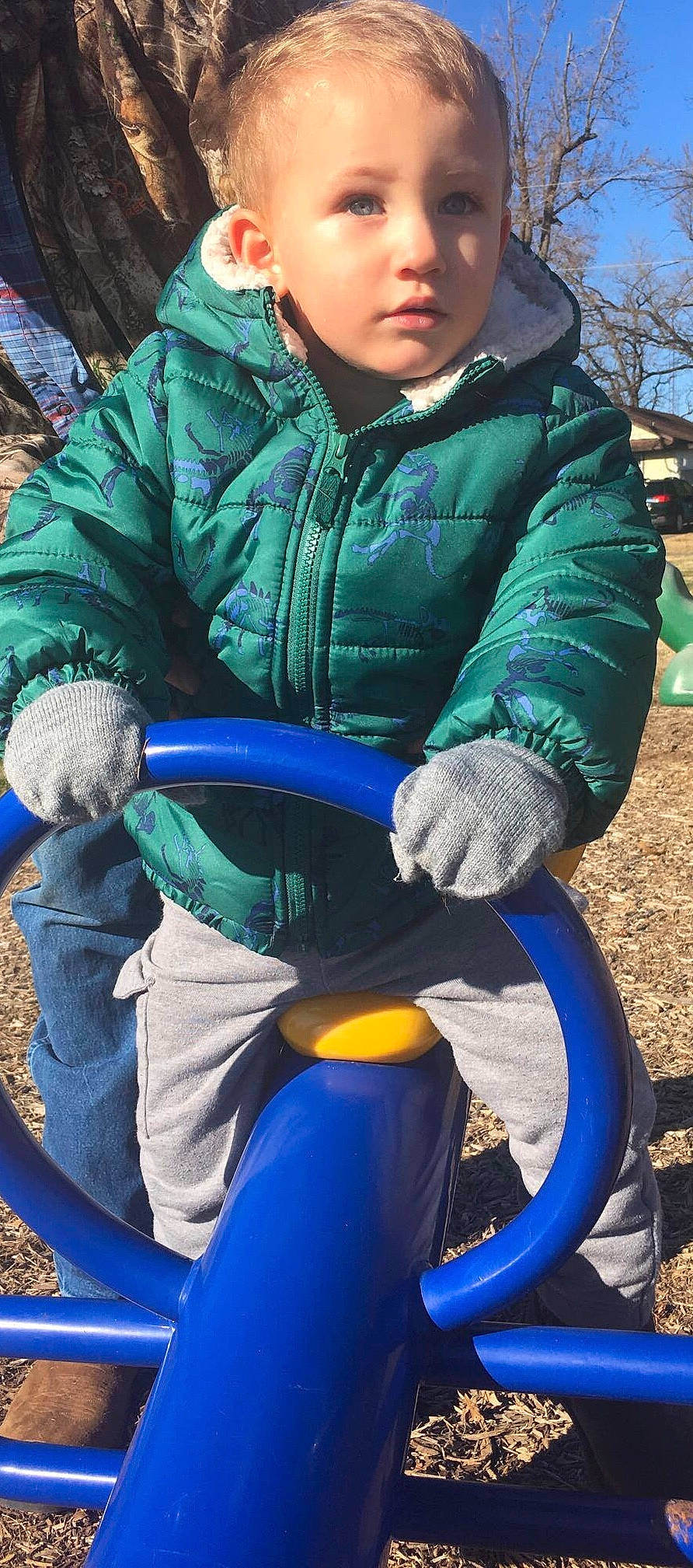 Kyson joined the competition — help win amazing prizes! blue, cobalt_blue, electric_blue, glove, hood, hoodie, human_settlement, knee, lap, majorelle_blue, outdoor_play_equipment, person, plastic, play, playground, public_space, safety_glove