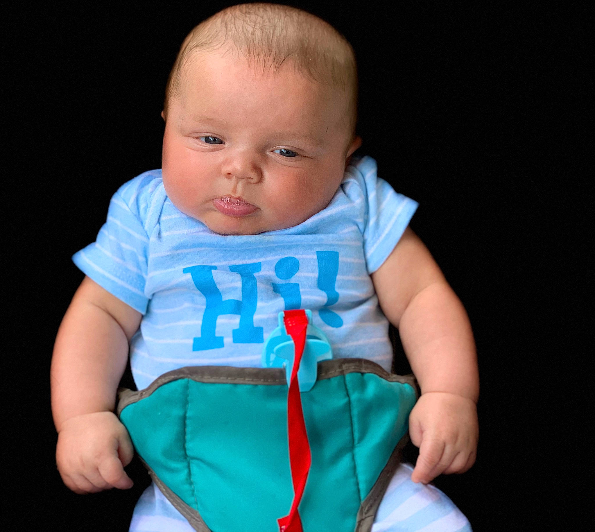 Keaton joined the competition — help win amazing prizes! baby, baby_products, baby_toddler_clothing, blue, child, person, product, sleeve, toddler, turquoise
