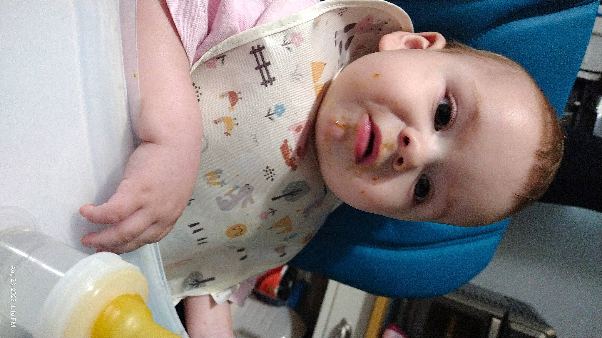 Warren is registered to the contest to win money with this photo: baby, baby_playing_with_toys, baby_products, baby_toddler_clothing, balloon, cheek, child, drinkware, eyelash, fun, happy, mouth, nose, party_supply, person, plastic, room, skin, sleeve, toddler